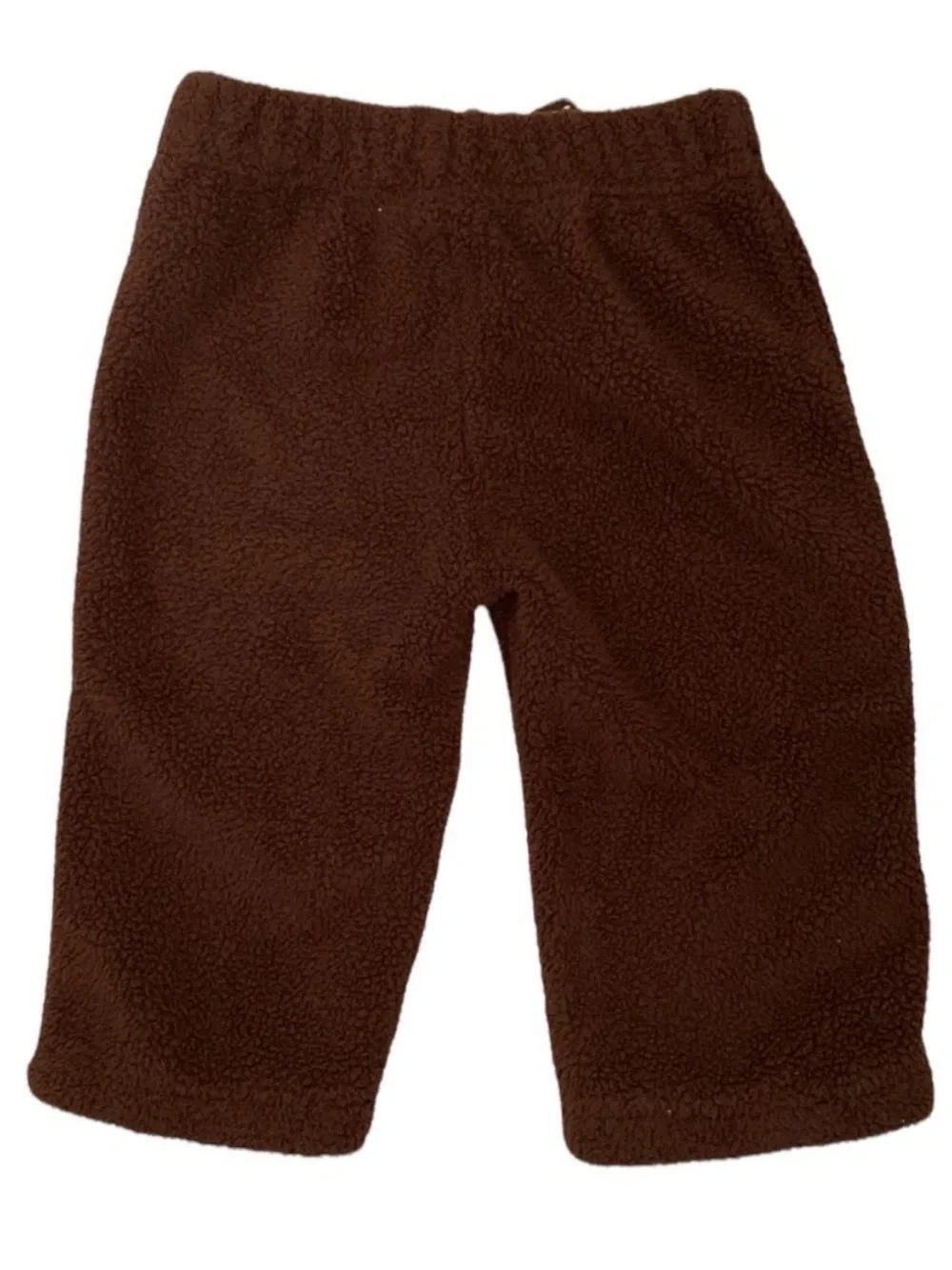 Old Navy Baby Boy Brown Sherpa Fleece Pants Size 6-12M Cozy Pull On Joggers